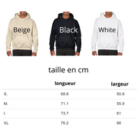 Pull à capuche personnalisé depuis avec votre data